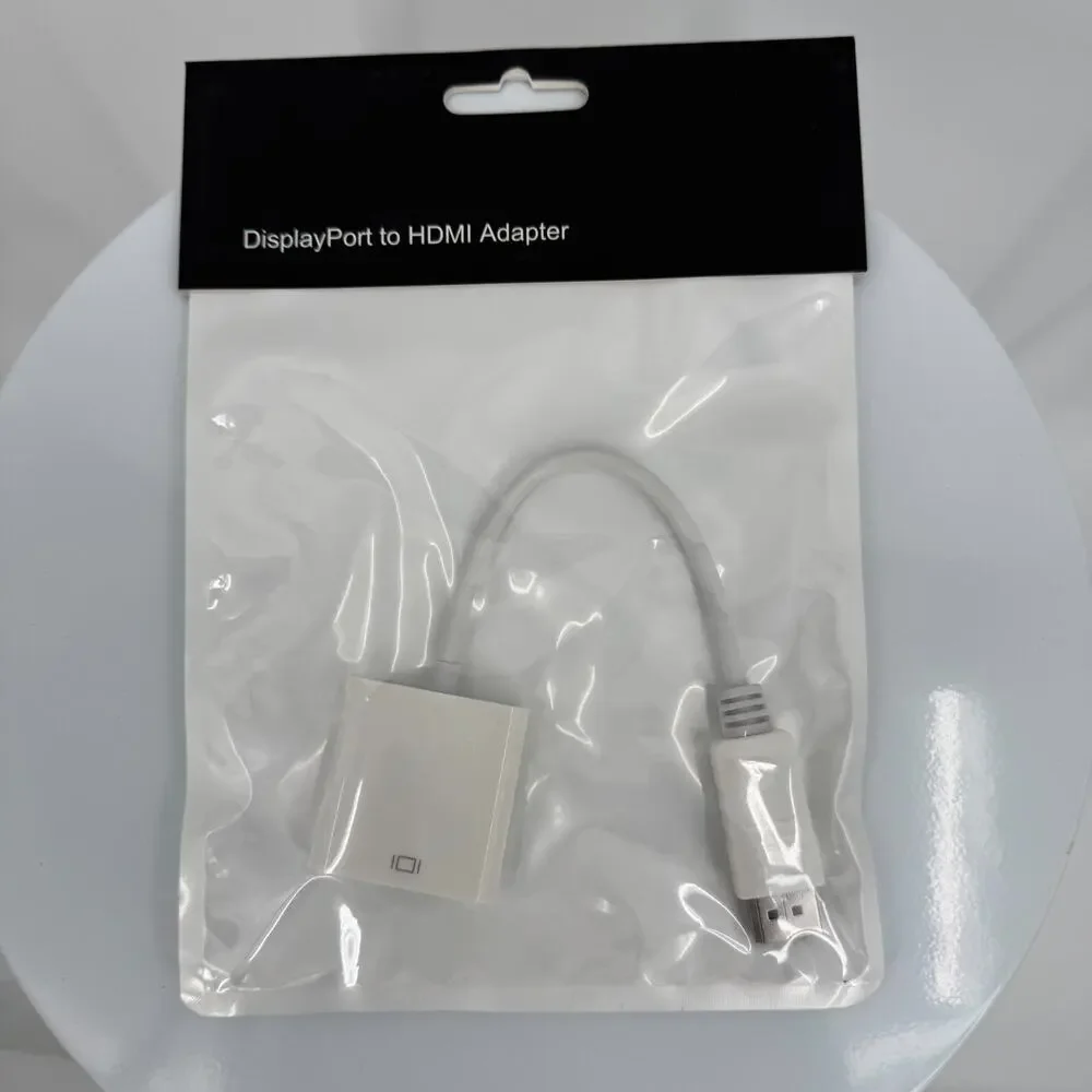 Onn DisplayPort to HDMI Adapter white NEW